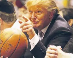  ??  ?? Donald Trump, pictured at a 2007 basketball match, says he discussed the case with Xi Jinping