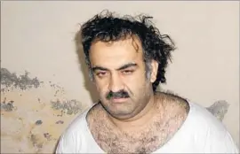  ?? Associated Press ?? KHALID SHAIKH MOHAMMED, alleged Sept. 11 mastermind, was reportedly subjected to the simulated drowning technique 183 times in one month.