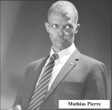  ??  ?? Mathias Pierre