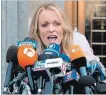  ?? ASSOCIATED PRESS FILE PHOTO ?? Stormy Daniels is suing the president over a tweet.