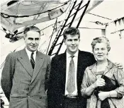  ?? ?? Craven: above, with his parents before leaving South Africa in 1958 to read Law at Jesus College, Cambridge, and, right, during his career in the City