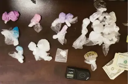  ?? Provided by San Francisco Police Department ?? Narcotics, including fentanyl, seized by S.F. police. Cops can’t be the only solution to the Tenderloin’s drug problem.