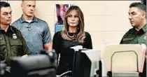  ?? MANDEL NGAN/GETTY-AFP ?? First lady Melania Trump tours a Customs and Border Protection facility in Tucson, Ariz.