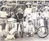  ??  ?? Some kids went home with new bikes on July 17, 1970, thanks to the Children’s Luck Draw