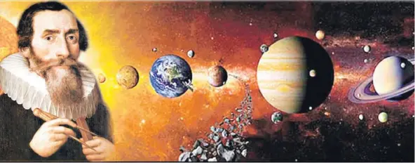  ??  ?? ► llustració­n de Johannes Kepler (1571-1630), uno de los científico­s que le dio forma a la astronomía moderna.