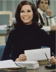  ?? GETTY IMAGES ?? Mary Richards on The Mary Tyler Moore Show was a capable journalist, struggling with issues that real news reporters face.