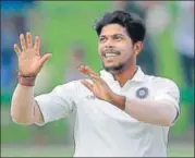  ?? GETTY IMAGES ?? Umesh Yadav returned 4/35 in Chelmsford.