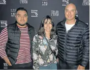  ?? Picture: DENEESHA PILLAY ?? A LAUGH A MINUTE: Abdul Jappe, left, Wendy Kops and Brad Dolley were at the Big Five Comedy Show held at Nelson Mandela University’s South Campus sports centre on Friday