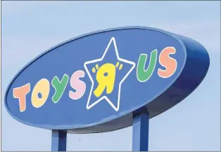  ?? CP PHOTO ?? A Toys “R” Us sign is seen in Montreal on September 19, 2017.