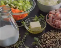  ?? ?? This Creamy Chicken and Rice Soup makes a filling meal.