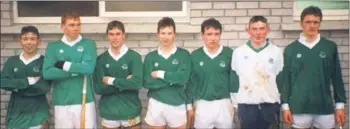 ??  ?? Our second past player profile this week is on John McCarthy (3rd from right).
