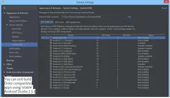  ??  ?? You can still build Oreo-compatible apps using ‘stable’ Android Studio 2.3.3