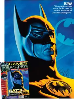  ??  ?? “The art editor won an award for this cover, my Batman illustrati­on for GamesMaste­r magazine.” batman
