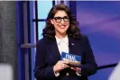  ?? Photograph: Casey Durkin/ABC/Getty Images ?? Mayim Bialik hosts an episode of the show.