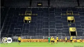  ??  ?? Borussia Dortmund's home win rate has plummeted to 46% since games were played behind closed doors.