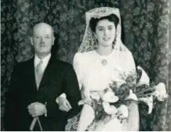  ??  ?? A life less ordinary: (Clockwise from left) a young Elizabeth O’Kelly; on her wedding day in 1945 aged 21; in her later years; and a sketch of young Elizabeth by her mother Alice Marie Sykes