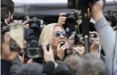  ?? Bloomberg ?? Marjorie Taylor Greene, a Republican politician, attends a rally in support of Donald Trump in New York City