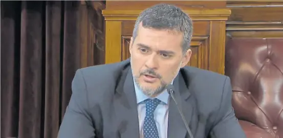  ?? SENADO TV ?? Juan Stinco. Titular del Juzgado Civil y Comercial Federal N°3, falló a favor de los afiliados de las empresas de medicina privada.