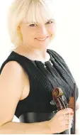  ?? SIAN RICHARDS ?? Saskatoon native and Tafelmusik violinist Julia Wedman.