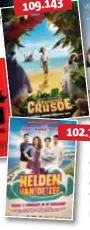  ??  ?? * Deze films gingen in première in 2016 en liepen door in 2017. Het cijfer is hun totaal. 102.768