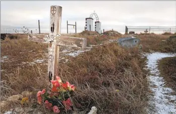  ?? RAPID CITY JOURNAL FILE VIA AP ?? Two Native American tribes in South Dakota have agreed to purchase 40 acres of land near the Wounded Knee National Historic Landmark on the Pine Ridge Indian Reservatio­n where nearly 200 were killed in 1890.