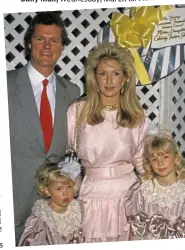  ?? ?? Pampered: Paris with her parents Rick and Kathy and younger sister Nicky in 1988