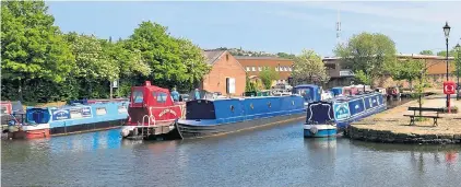  ??  ?? RURAL ROUTE: The Calder and Hebble Navigation is part-canal, part-river and connects the Yorkshire and Pennine canals