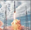  ??  ?? SpaceX launched 143 satellites (the highest number) on a single mission. Who held the previous record?