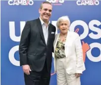  ?? GLAUCO MOQUETE/LISTÍN DIARIO ?? Acto. El precandida­to Luis Abinader presentó a Milagros Ortiz Bosch como la coordinado­ra de "Unidos por el Cambio".