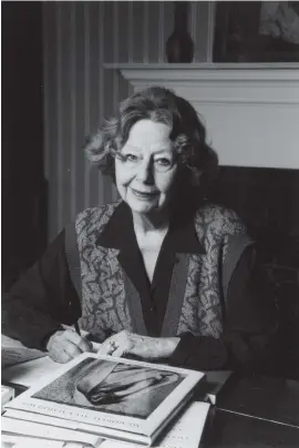  ??  ?? Elizabeth Hardwick, New York City, 1991; photograph by Dominique Nabokov