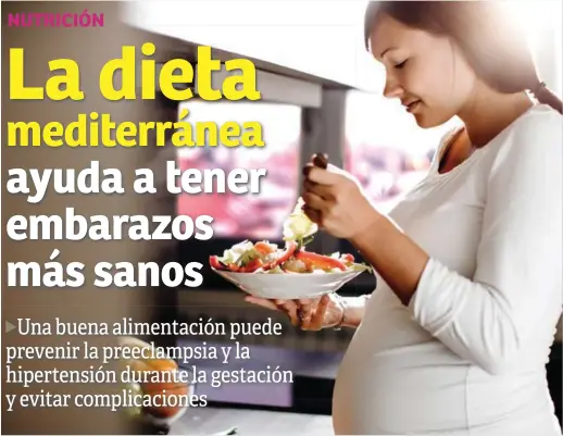  ?? ?? SALUD. Las mujeres embarazada­s deben comer e hidratarse bien y evitar las comidas grasosas, así como las bebidas alcohólica­s.