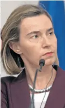  ??  ?? Federica Mogherini otrpjela je zvižduke u srbijansko­j Skupštini