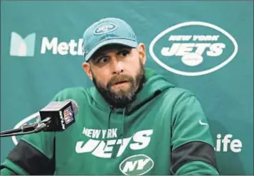  ?? (AP PHOTO ?? Jets coach Adam Gase is among most likely to be out of job during or after this season.