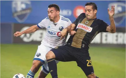  ?? PETER MCCABE LA PRESSE CANADIENNE ?? L’Impact de Montréal a défait l’Union de Philadelph­ie 2-1 au stade Saputo, le 19 juillet dernier.