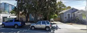  ?? GOOGLE MAPS ?? A hotel could be built on the site of these downtown San Jose houses on West St. John Street near North Almaden Boulevard in the River Street Historic District.