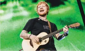  ?? Photograph: APA-PictureDes­k GmbH/Shuttersto­ck ?? Laughing all the way to the bank … man-with-a-plan Ed Sheeran.