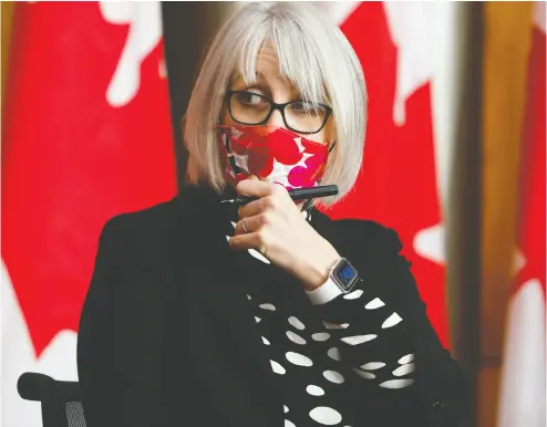  ?? DAVID KAWAI / THE CANADIAN PRESS FILES ?? Health Minister Patty Hajdu’s office refused American entreprene­urs entrance to Canada without quarantine.