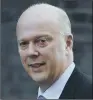  ??  ?? CHRIS GRAYLING: The Transport Secretary was criticised in the Commons.
