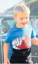  ?? ?? Tyler bouncing on the new trampoline.