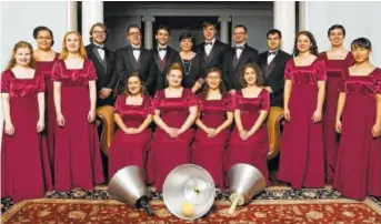  ?? RIDER UNIVERSITY PHOTO ?? The Westminste­r Concert Bell Choir plays the largest range of handbells in the world, ranging in weight from 4 ounces to 11 pounds.