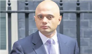  ??  ?? > Sajid Javid, Secretary of State for Communitie­s and Local Government