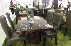  ??  ?? One of the many dining sets available at Modern Home Expo at Vivacity Megamall.