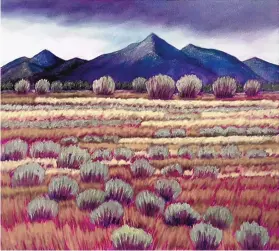  ?? COURTESY OF SUMNER & DENE ?? “Autumn, Taos,” 30-by-40 inches, oil on canvas by Frank McCulloch.