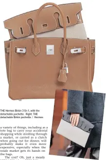 Meet the luxury bag everyone wants – the Hermes 3-in-1 Birkin Bag -  PressReader