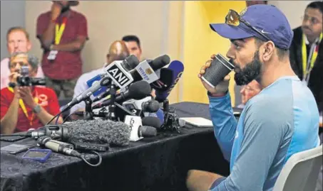  ??  ?? India skipper Virat Kohli would want his batsmen to rectify their mistakes and earn a consolatio­n win in the third Test at the Wanderers starting on Wednesday.