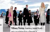  ??  ?? Tiffany Trump, Ivanka y Jared Kus ner y sus hijos Eric y Donald Jr