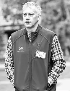  ??  ?? Coca-Cola President and CEO James Quincey at the Allen & Co. Media and Technology conference in Sun Valley, Idaho, on July 14, 2017. — WP-Bloomberg photo