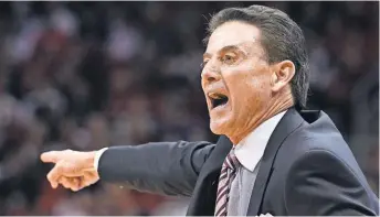  ?? JAMIE RHODES, USA TODAY SPORTS ?? The NCAA charged the Louisville men’s basketball team with four Level I violations. Head coach Rick Pitino is cited for failing to monitor an employee.