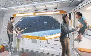  ?? DISNEY/ LUCASFILMS VIA THE NEW YORK TIMES ?? An immersive ‘Star Wars’ hotel will simulate the experience of staying on a starship.
