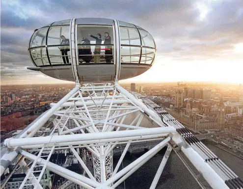  ?? FOTO: DPA PA ?? Bis Ende des Jahres ändert sich nichts: Der Besuch der britischen Hauptstadt – und eine Tour im London Eye – sind problemlos möglich.